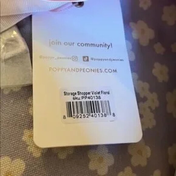 Poppy & Peonies - Violet Floral Cooler Bag - Picture 2 of 2